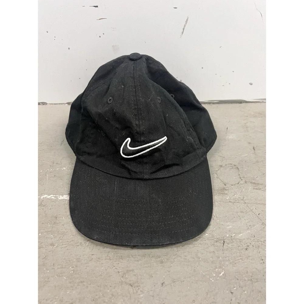 Nike Hat Cap Strapback Black Adjustable Heritage86 943091-010‎ Baseball Running